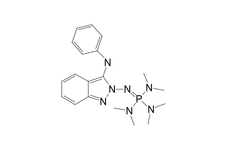 3-(PHENYLAMINO)-2-([TRIS-(DIMETHYLAMINO)-PHOSHORANYLIDENE]-AMINO)-2H-INDAZOLE