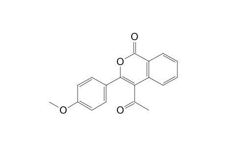 1H-2-benzopyran-1-one, 4-acetyl-3-(4-methoxyphenyl)-