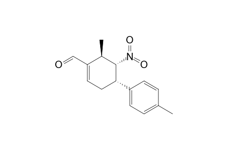 (4S,5S,6R)-6-Methyl-5-nitro-4-(p-tolyl)cyclohex-1-enecarbaldehyde