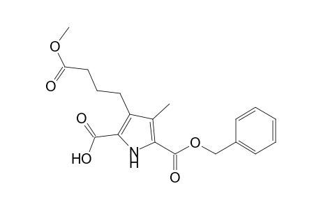 1H-Pyrrole-2,5-dicarboxylic acid, 3-(4-methoxy-4-oxobutyl)-4-methyl-, 5-(phenylmethyl) ester