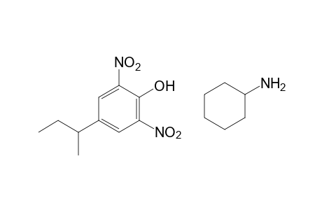 4-sec-butyl-2,6-dinitrophenol, compound with cyclohexylamine (1:1)