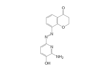 4H-1-benzopyran-4-one, 8-[2-(6-amino-5-hydroxy-2-pyridinyl)diazenyl]-2,3-dihydro-