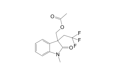 (1-methyl-2-oxo-3-(2,2,2-trifluoroethyl)indolin-3-yl)methyl acetate