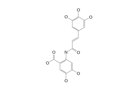 TRANS-2-[3-(3,4,5-TRIHYDROXYPHENYLPROPENOYL)-AMINO]-4,5-DIHYDROXYBENZOIC-ACID