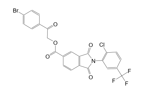 1H-isoindole-5-carboxylic acid, 2-[2-chloro-5-(trifluoromethyl)phenyl]-2,3-dihydro-1,3-dioxo-, 2-(4-bromophenyl)-2-oxoethyl ester