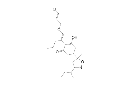 2-Cyclohexen-1-one, 2-[1-[[(3-chloro-2-propenyl)oxy]imino]butyl]-5-[4,5-dihydro-5-methyl-3-(1-methylpropyl)-5-isoxazolyl]-3-hydroxy-