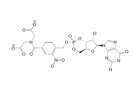 GUANOSINE-3',5'-CYCLIC-[S-(P)]-[4-[N,N-BIS-(CARBOXYMETHYL)-CARBAMOYL]-2-NITROPHENYL]-METHYL-PHOSPHONATE