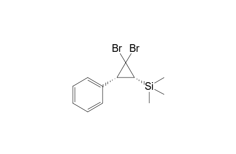 cis-1,1-Dibromo-2-trimethylsilyl-3-phenylcyclopropane