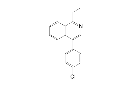 4-(4-Chlorophenyl)-1-(ethyl)isoquinoline
