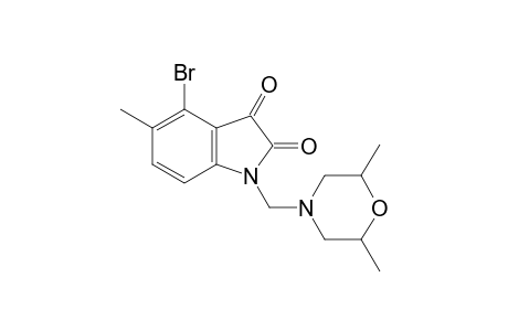 1H-Indole-2,3-dione, 4-bromo-1-[(2,6-dimethyl-4-morpholinyl)methyl]-5-methyl-