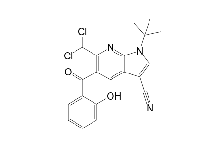 6-(Dichloromethyl)-5-salicyloyl-1-t-butyl-3-cyano-1H-pyrrolo[2,3-b]pyridine