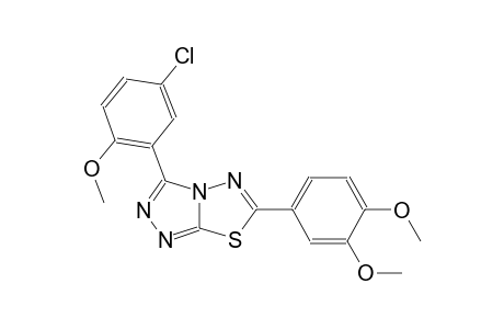 [1,2,4]triazolo[3,4-b][1,3,4]thiadiazole, 3-(5-chloro-2-methoxyphenyl)-6-(3,4-dimethoxyphenyl)-