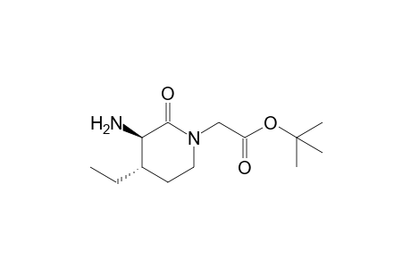 2-[(3R,4S)-3-amino-4-ethyl-2-keto-piperidino]acetic acid tert-butyl ester