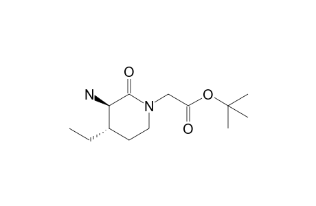 2-[(3R,4S)-3-amino-4-ethyl-2-keto-piperidino]acetic acid tert-butyl ester