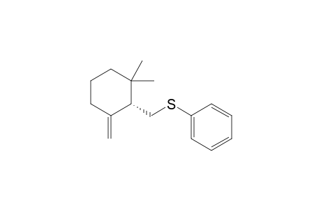 (S)-(-)-2,2-Dimethyl-6-methylene-1-[1'-(phenylthio)methyl]cyclohexane