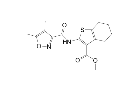 methyl 2-{[(4,5-dimethyl-3-isoxazolyl)carbonyl]amino}-4,5,6,7-tetrahydro-1-benzothiophene-3-carboxylate