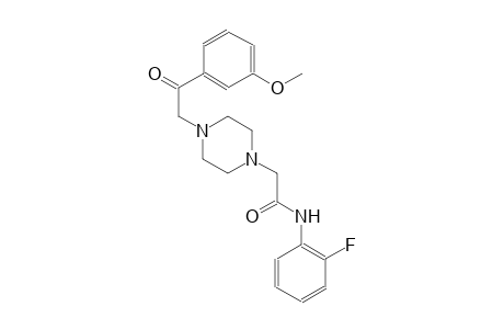1-piperazineacetamide, N-(2-fluorophenyl)-4-[2-(3-methoxyphenyl)-2-oxoethyl]-