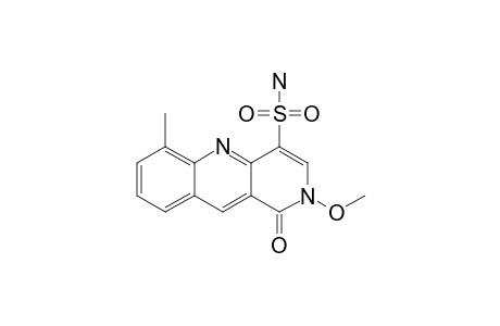 2-METHOXY-6-METHYL-1-OXO-1,2-DIHYDROBENZO-[B]-[1,6]-NAPHTHYRIDINE-4-SULFONAMIDE