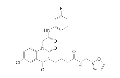 4-(6-chloro-1-[2-(3-fluoroanilino)-2-oxoethyl]-2,4-dioxo-1,4-dihydro-3(2H)-quinazolinyl)-N-(2-furylmethyl)butanamide