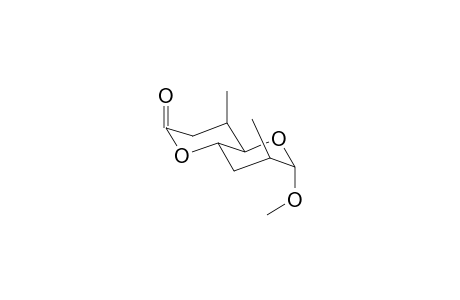 (Methyl 2,3,6,7-tetradeoxy-2,6-di-C-methyl-.alpha.-D-altro-octo-1,5-pyranosid)-urono-8,4-lactone