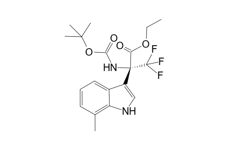 (R)-Ethyl 2-[(tert-butoxycarbonyl)amino]-3,3,3-trifluoro-2-(7-methyl-1H-indol-3-yl)propanoate