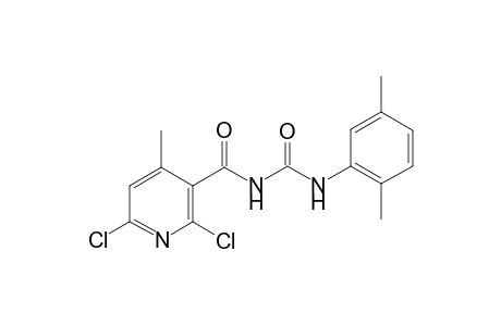 2,6-bis(chloranyl)-N-[(2,5-dimethylphenyl)carbamoyl]-4-methyl-pyridine-3-carboxamide