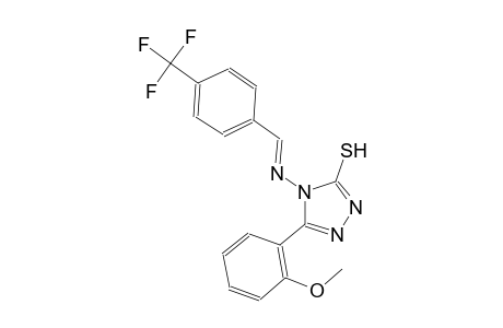 5-(2-methoxyphenyl)-4-({(E)-[4-(trifluoromethyl)phenyl]methylidene}amino)-4H-1,2,4-triazole-3-thiol