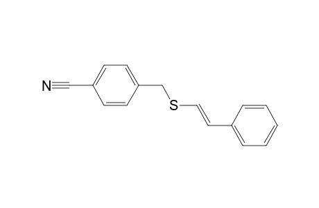 4-[[(E)-2-phenylethenyl]sulfanylmethyl]benzenecarbonitrile