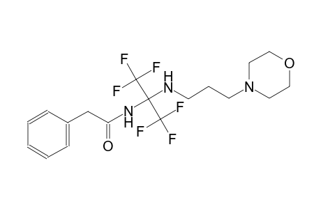 N-(1,1,1,3,3,3-hexafluoro-2-{[3-(morpholin-4-yl)propyl]amino}propan-2-yl)-2-phenylacetamide