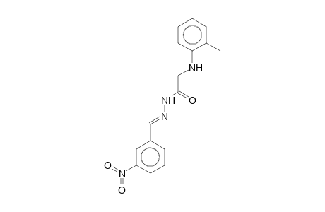 N'-[(E)-(3-Nitrophenyl)methylidene]-2-(2-toluidino)acetohydrazide