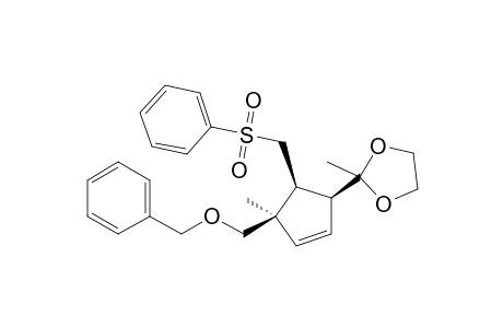 2-((1S,4R,5S)-5-Benzenesulfonylmethyl-4-benzyloxymethyl-4-methylcyclopent-2-enyl)-2-methyl[1,3]dioxolane