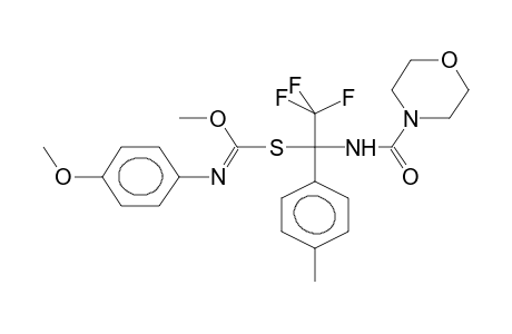 S-[1-(4-METHYLPHENYL)-1-(3-MORPHOLINYLUREIDO)-2,2,2-TRIFLUOROETHYL]-O-METHYL(4-METHOXYPHENYL)ISOTHIOURETHANE