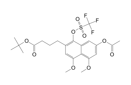 tert-Butyl 4-[4,5-dimethoxy-7-acetoxy-1-(trifluoromethanesulfonyl)naphthalen-2-yl]butanoate