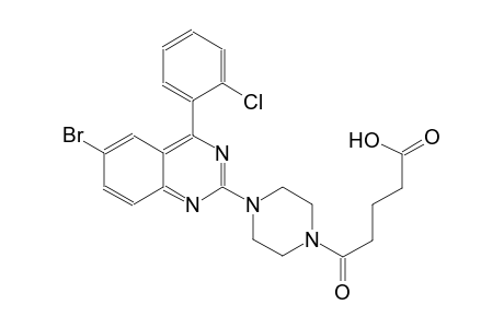 1-piperazinepentanoic acid, 4-[6-bromo-4-(2-chlorophenyl)-2-quinazolinyl]-delta-oxo-