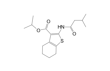 isopropyl 2-[(3-methylbutanoyl)amino]-4,5,6,7-tetrahydro-1-benzothiophene-3-carboxylate