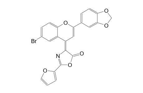 (4Z)-4-[2-(1,3-benzodioxol-5-yl)-6-bromo-4H-chromen-4-ylidene]-2-(2-furyl)-1,3-oxazol-5(4H)-one