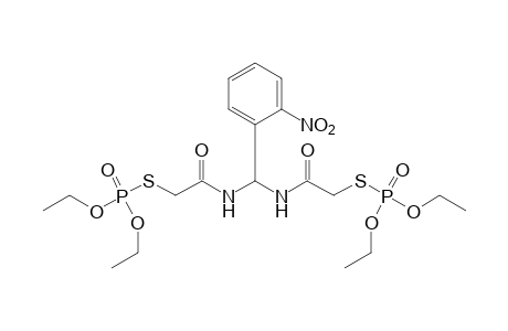 N,N'-(o-nitrobenzylidene)bis[2-mercaptoacetamide]-S,S'-diester with O,O-diethyl phosphorothioate