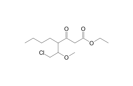 1-(Ethoxycarbonyl)-5-chloro-4-methoxy-3-butylpentan-2-one