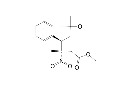METHYL-REL-(3S,4R)-6-HYDROXY-3,6-DIMETHYL-3-NITRO-4-PHENYLHEPTANOATE