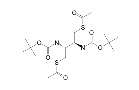 (2-R,3-R)-2,3-BIS-(TERT.-BUTYLOXYCARBONYLAMINO)-1,4-BIS-(ACETYLTHIO)-BUTANE;METHOD_A