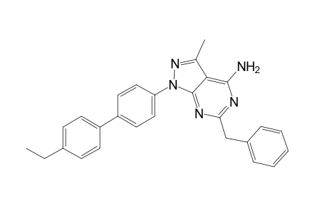 6-Benzyl-1-[4'-ethyl-(1,1'-biphenyl)-4-yl]-3-methyl-1H-pyrazolo[3,4-d]pyrimidin-4-amine