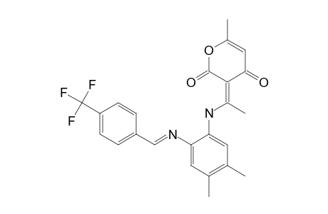 3-[1-[4,5-DIMETHYL-2-(4-TRIFLUOROMETHYLBENZILIDENAMINO)-PHENYLIMINO)-ETHYL]-4-HYDROXY-6-METHYLPYRAN-2-ONE