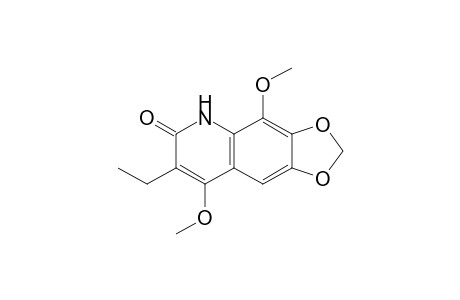 1,3-Dioxolo[4,5-g]quinolin-6(5H)-one, 7-ethyl-4,8-dimethoxy-