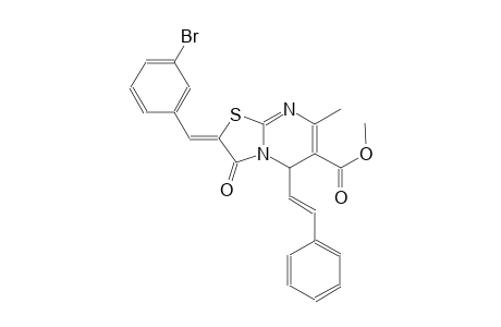 methyl (2Z)-2-(3-bromobenzylidene)-7-methyl-3-oxo-5-[(E)-2-phenylethenyl]-2,3-dihydro-5H-[1,3]thiazolo[3,2-a]pyrimidine-6-carboxylate