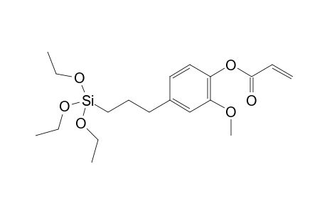 2-methoxy-4-(3-(triethoxysilyl)propyl)phenyl acrylate
