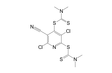 3,6-DICHLORO-5-CYANO-2,4-BIS-(N,N-DIMETHYLDITHIOCARBAMATO)-PYRIDINE