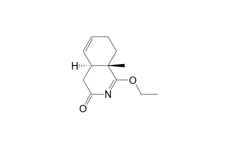 (4aS*,8aS*)-1-ethoxy-8a-methyl-3,4,4a,7,8,8a-hexahydroisoquinol-3-one