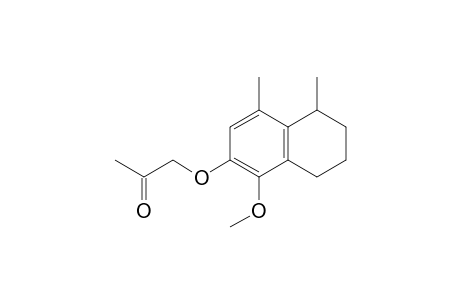 1-(5-Methoxy-1,8-dimethyltetralin-6-yloxy)propan-2-one