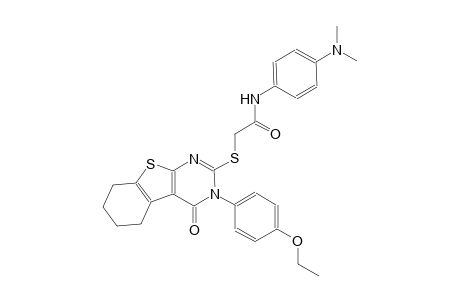 N-[4-(dimethylamino)phenyl]-2-{[3-(4-ethoxyphenyl)-4-oxo-3,4,5,6,7,8-hexahydro[1]benzothieno[2,3-d]pyrimidin-2-yl]sulfanyl}acetamide