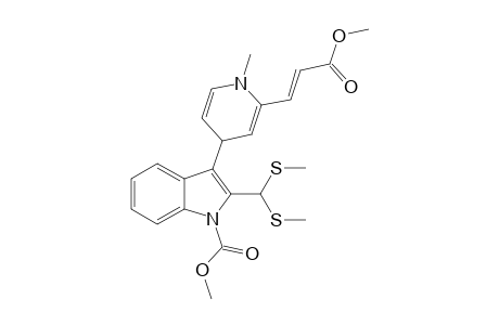 METHYL-4-(2-[BIS-(METHYLTHIO)-METHYL]-1-(METHOXYCARBONYL)-3-INDOLYL)-1-METHYL-1,4-DIHYDROPYRIDINE-3(E)-ACRYLATE